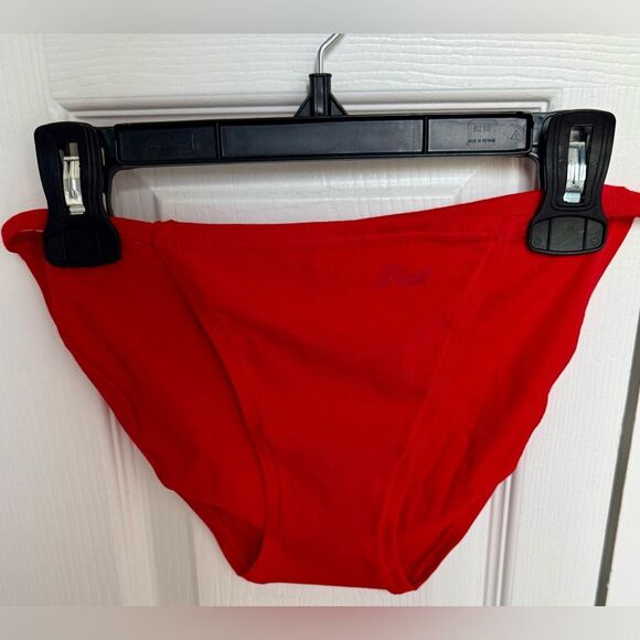 New with tags! Gorgeous red Victoria’s Secret “Cotton String Bikini Panty!” - Picture 3 of 15